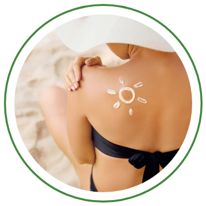 Hombro de mujer con proteccion